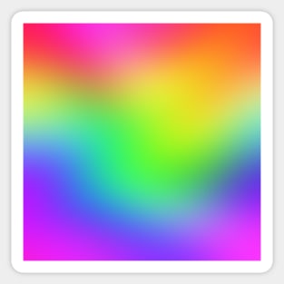 Bright Rainbow Gradient Ombre Design Sticker